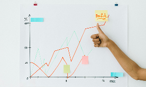 Business growth chart showing performance trends for prediction market operations - Teqnovos